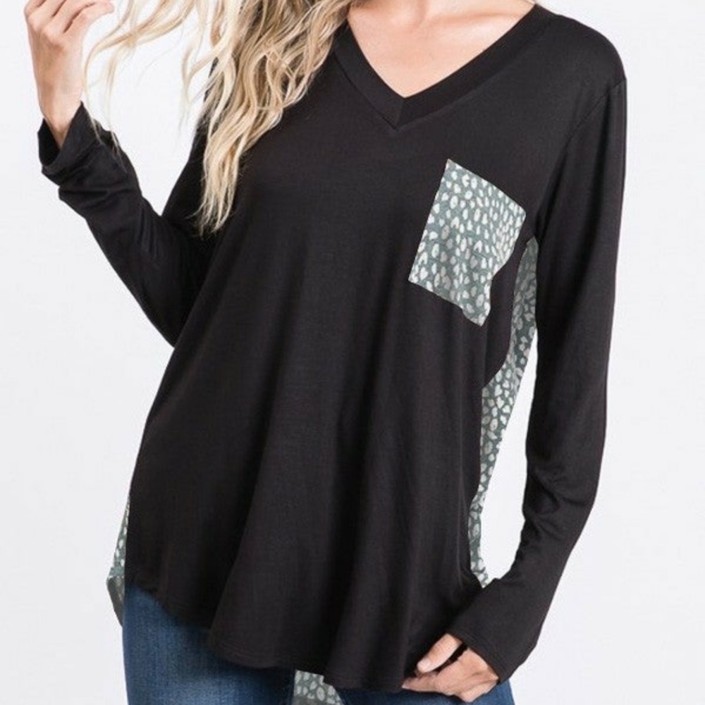 Leopard Long Sleeve Boutique Top